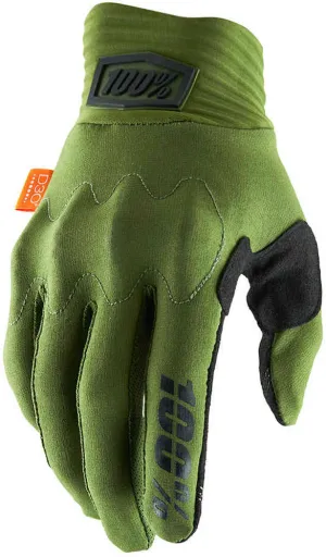 100% Cognito Cycling gloves, green