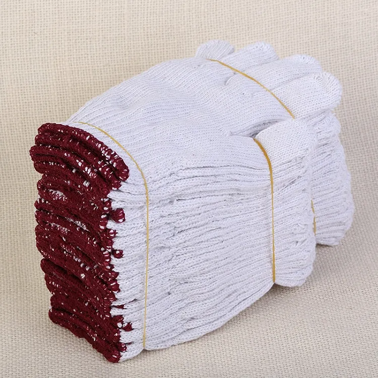 12 Pairs Labor Supplies Breathable Wear-Resistant Protection Cotton Yarn Gloves