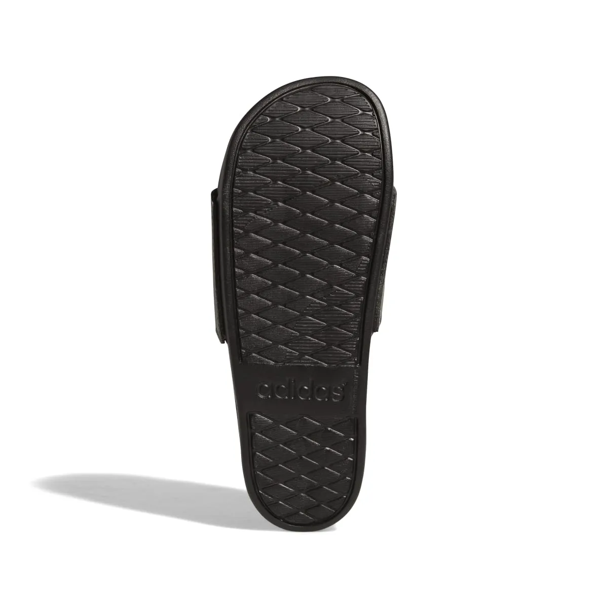 ADIDAS GW9647 ADILETTE COMFORT MN'S (Medium) Black/Black/White Synthetic Sandals