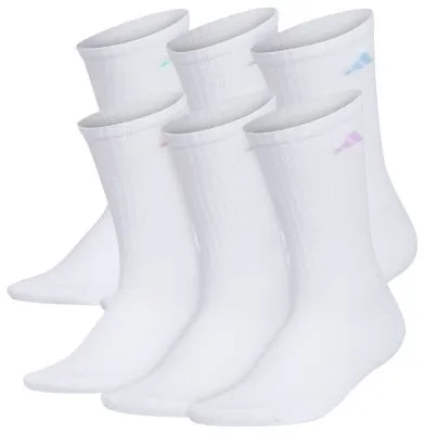 adidas Women's Athletic Cushioned 6-Pack Crew Socks