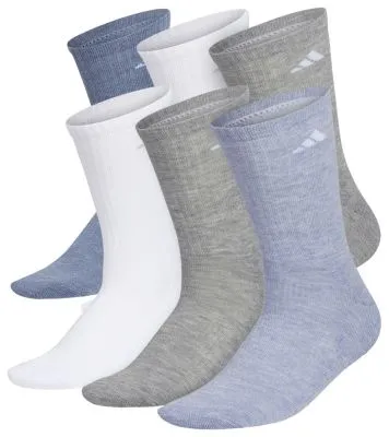 adidas Women's Athletic Cushioned 6-Pack Crew Socks