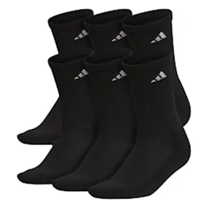 adidas Women's Athletic Cushioned 6-Pack Crew Socks