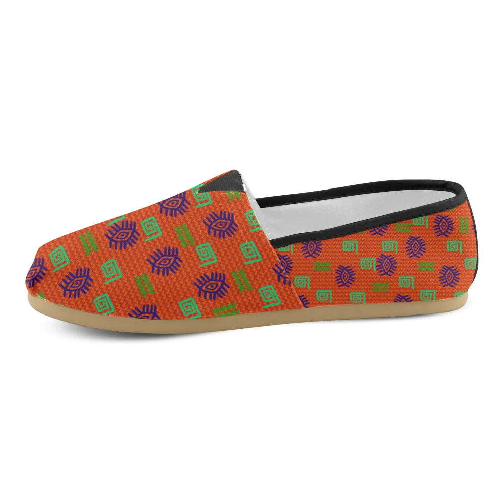 African Symbols Casual Canvas Women's Shoes