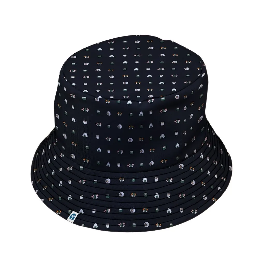 Anime Sushi Rolls Dark Bucket Hat