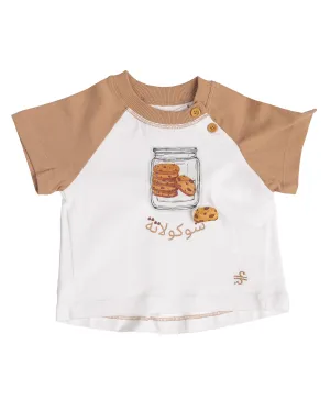 Baby Boy T-Shirt with Cookie