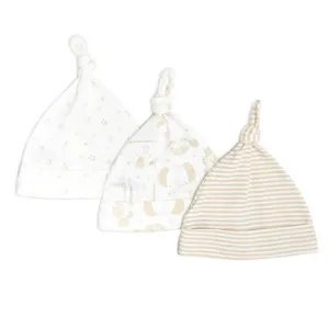 Baby Hats - Pack Of 3 (Cream)