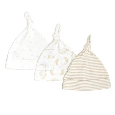 Baby Hats - Pack Of 3 (Cream)