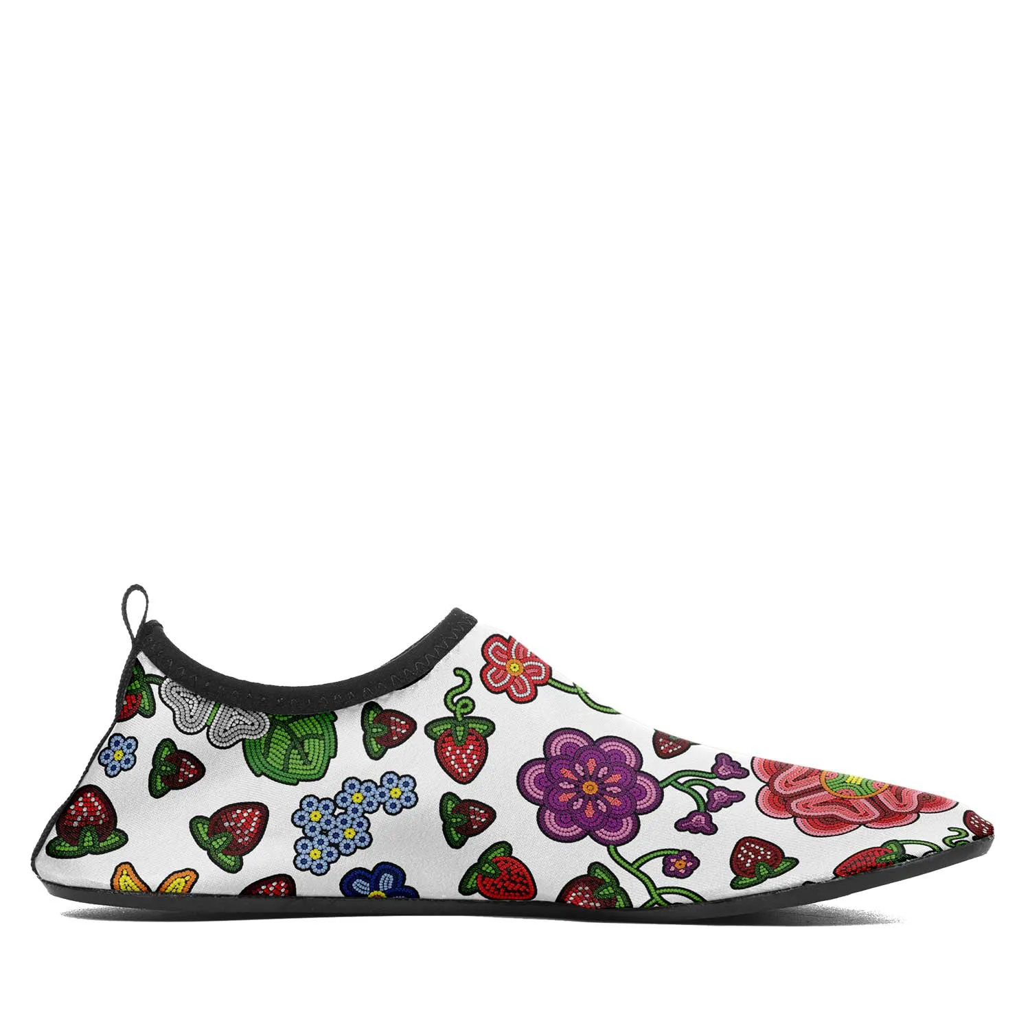 Berry Pop White Kid's Sockamoccs Slip On Shoes