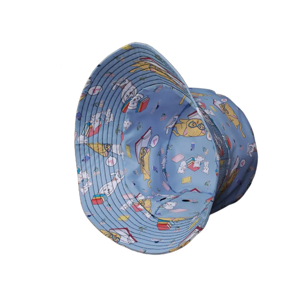 Book Nerd Cats Bucket Hat