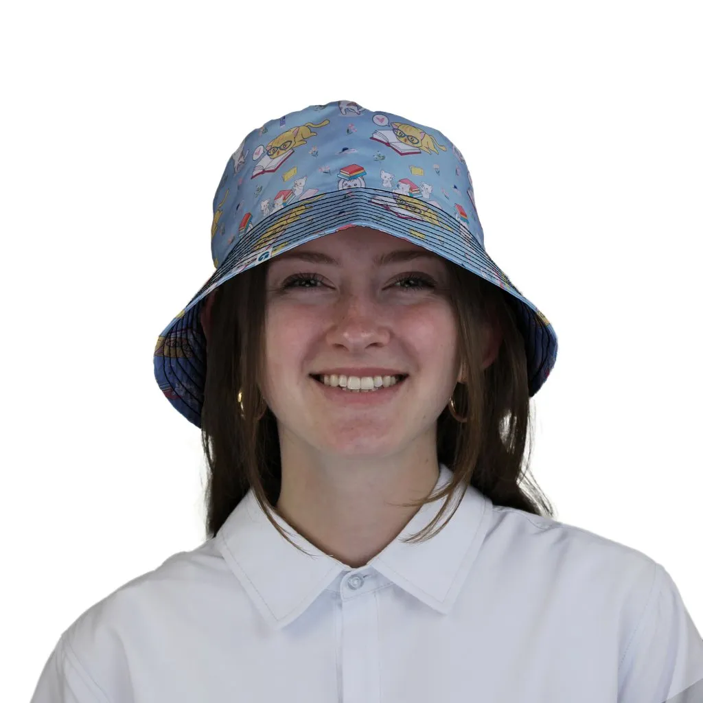 Book Nerd Cats Bucket Hat