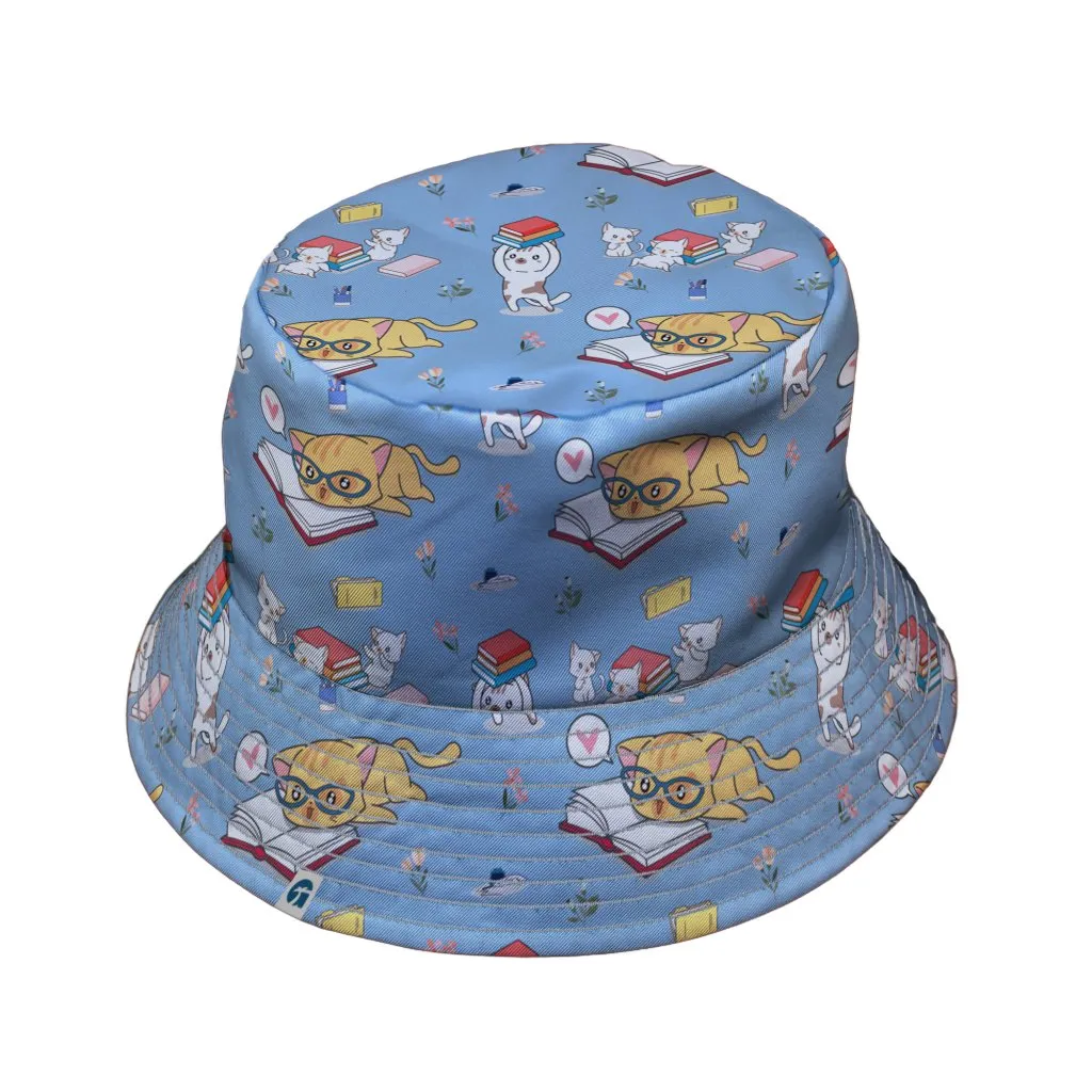 Book Nerd Cats Bucket Hat