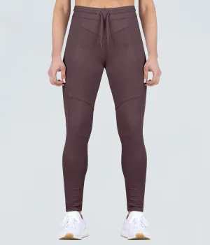 Born Tough Contoured Ash Brown Athletic Tracksuit Jogger Leggings for Women