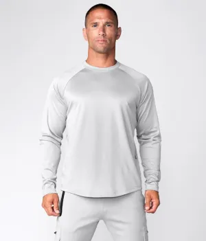 Born Tough Momentum Long Sleeve Athletic T-Shirt For Men Steel Gray