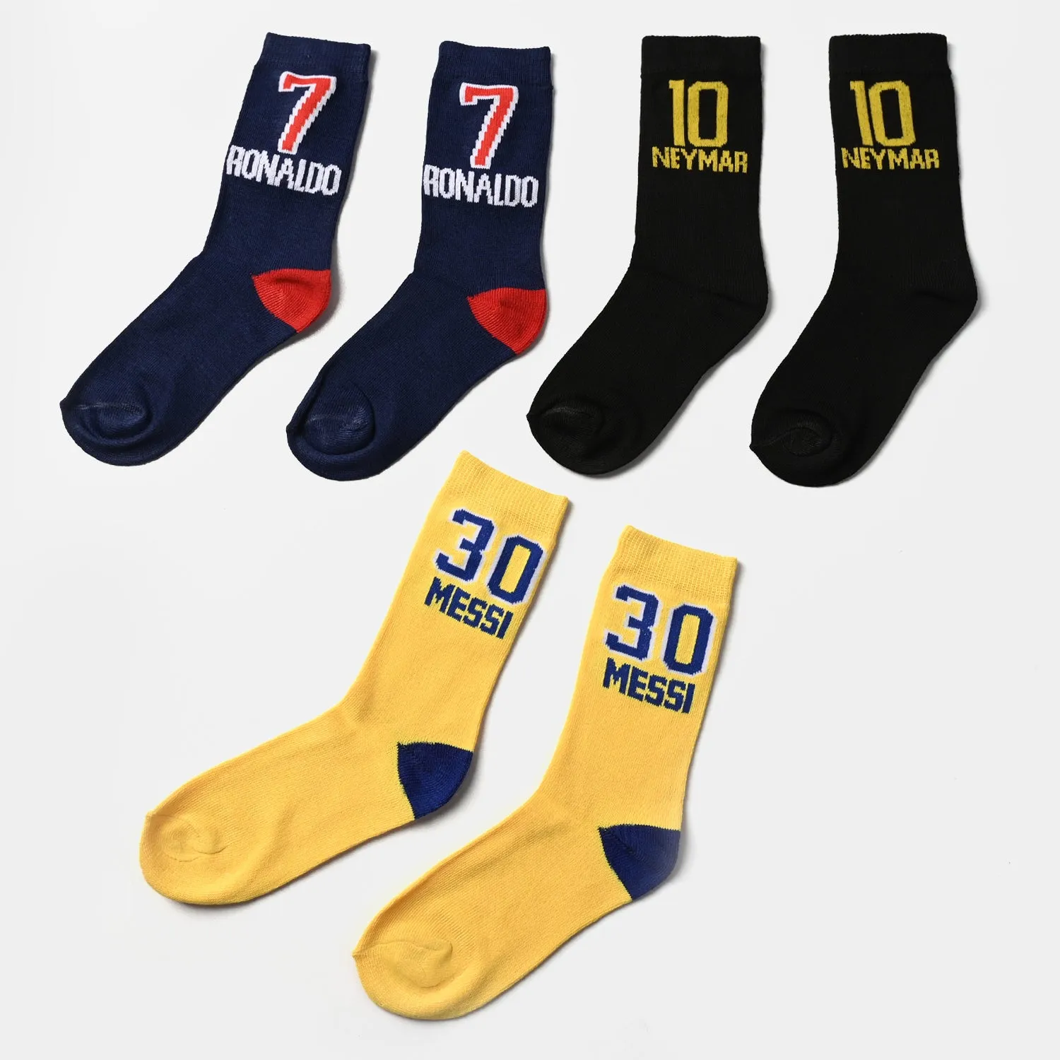 Boys Socks Pack of 3 Football Heroes-Multi