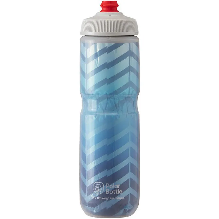 Breakaway Bolt Insulated Bike Water Bottle -24oz, Cobalt Blue/Silver