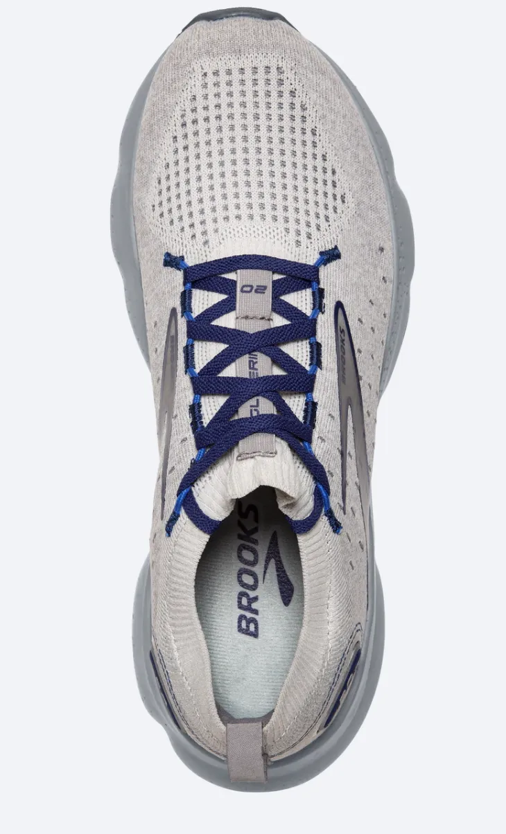 Brooks | Glycerin Stealthfit 20 | Men's | Oyster/Alloy/Blue Depths