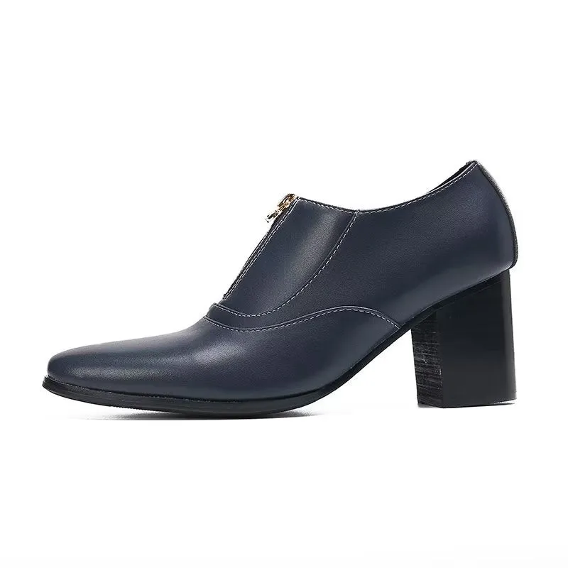 Chic Genuine Leather Slip-on Dress Shoes