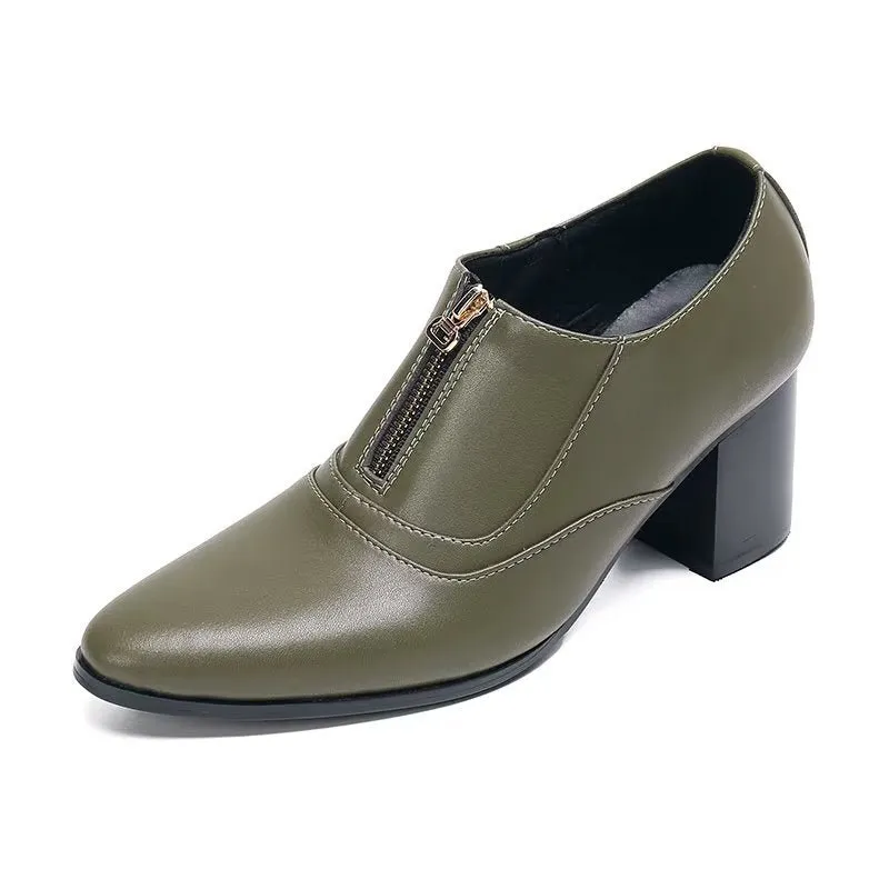 Chic Genuine Leather Slip-on Dress Shoes