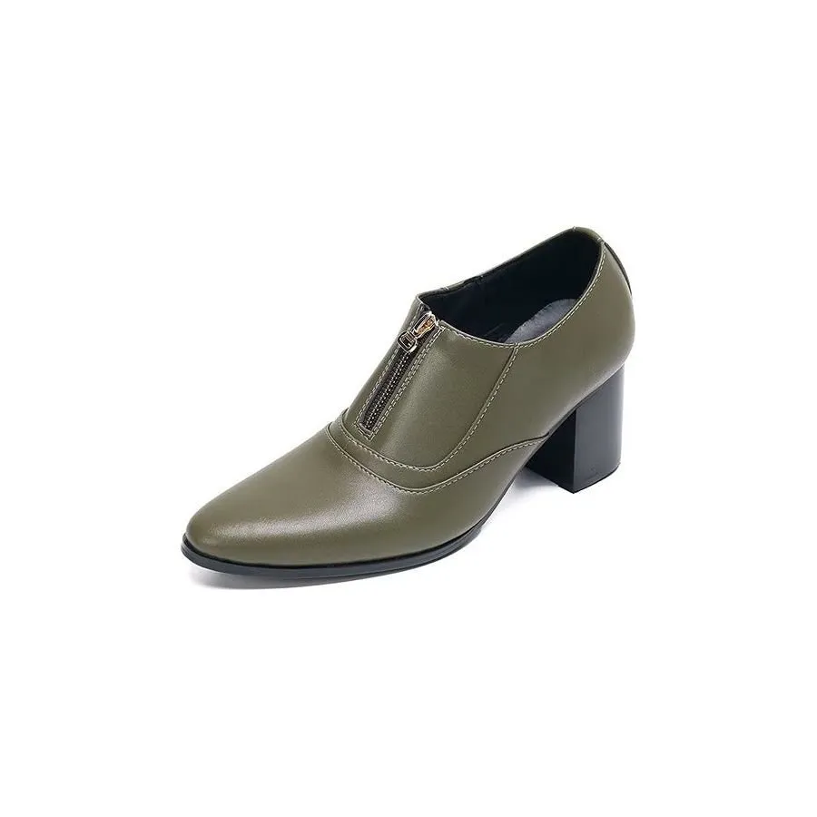 Chic Genuine Leather Slip-on Dress Shoes