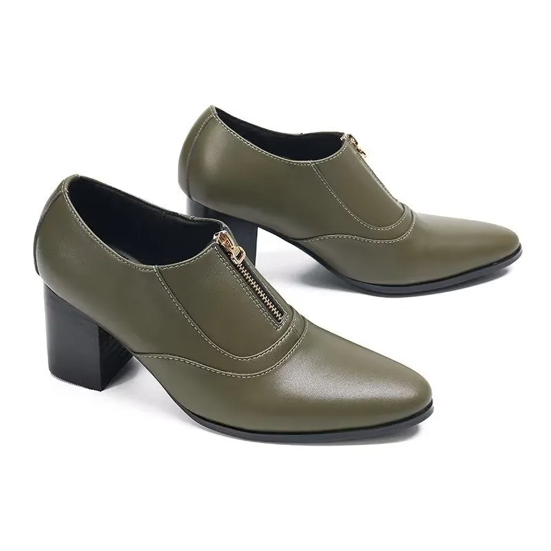 Chic Genuine Leather Slip-on Dress Shoes