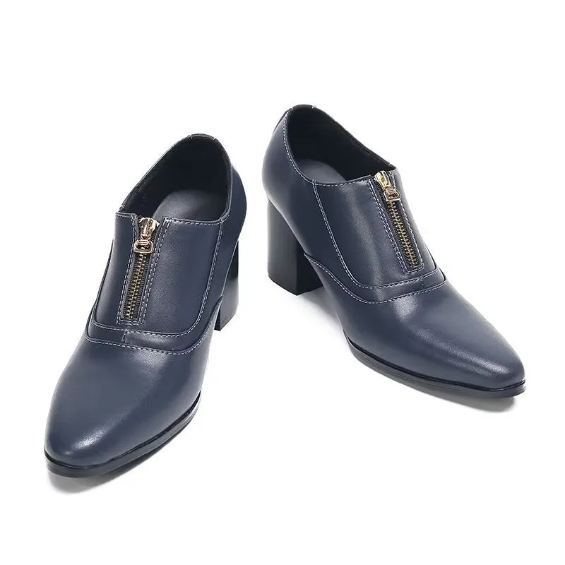 Chic Genuine Leather Slip-on Dress Shoes