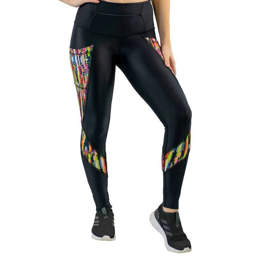 Confetti Dart Leggings - Black/ Multi