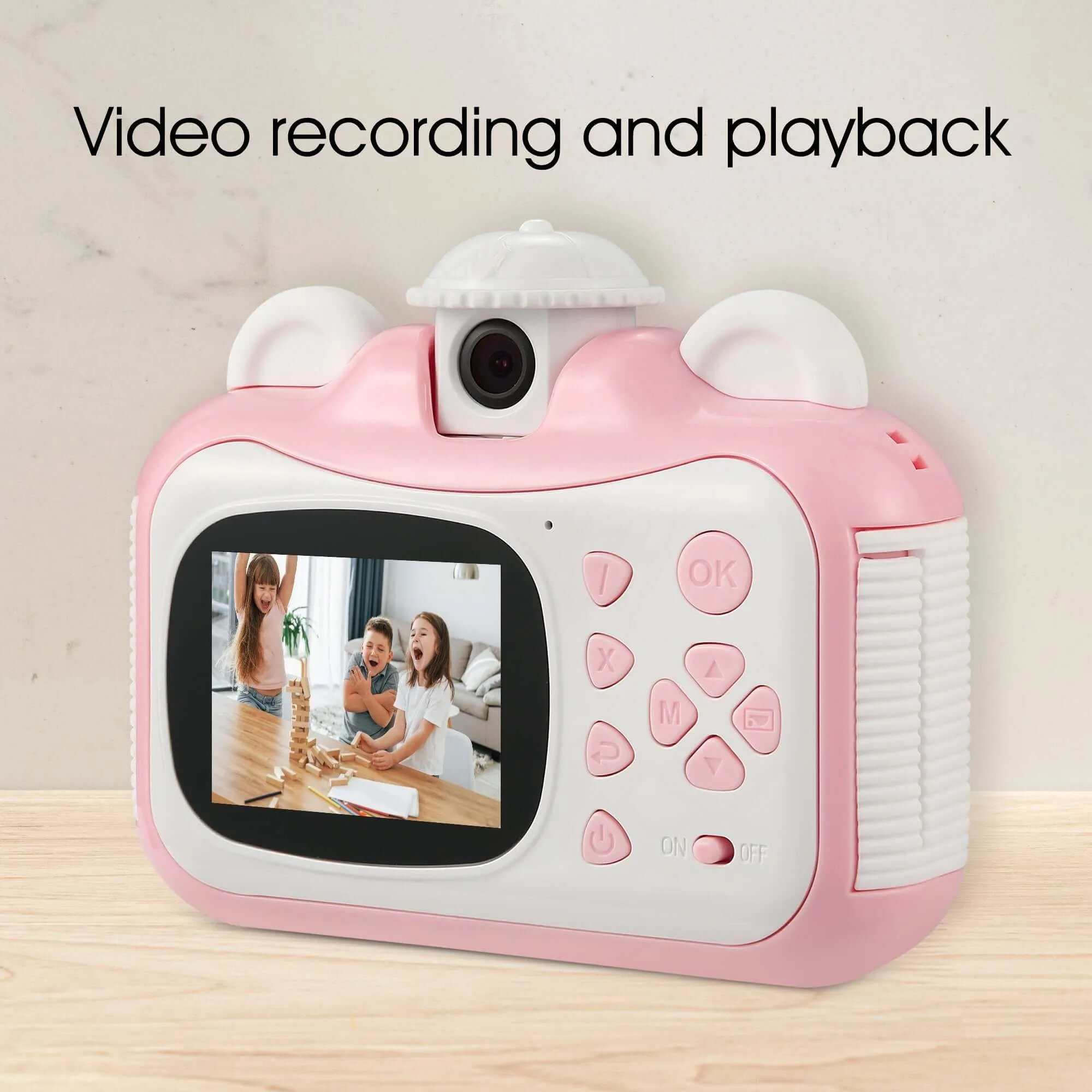 Dartwood Kids Printing Camera | 1080p 2.4 Inch Display | 3.2 GB Micro SD