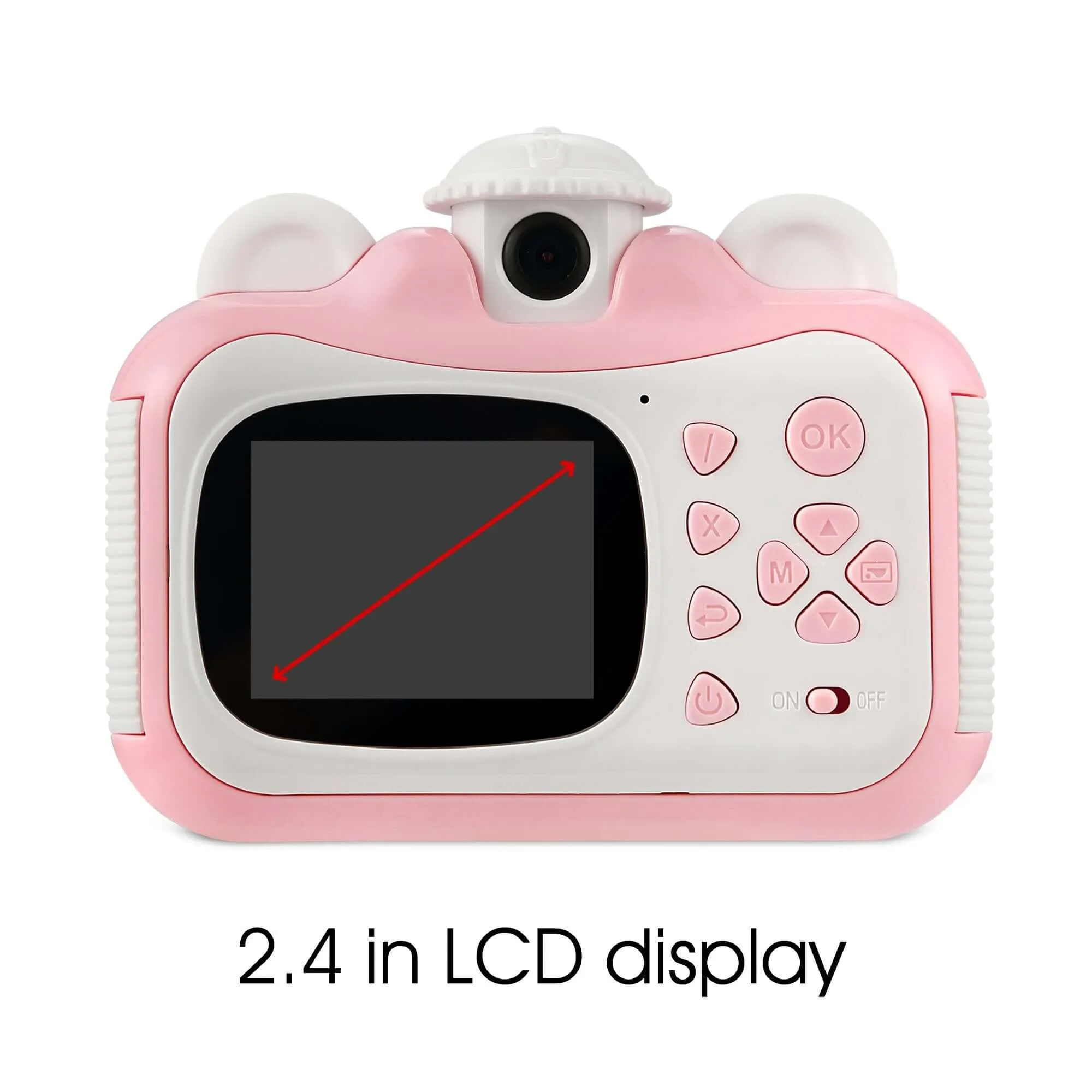 Dartwood Kids Printing Camera | 1080p 2.4 Inch Display | 3.2 GB Micro SD