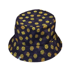 Dnd High Roller Gold Dice Bucket Hat