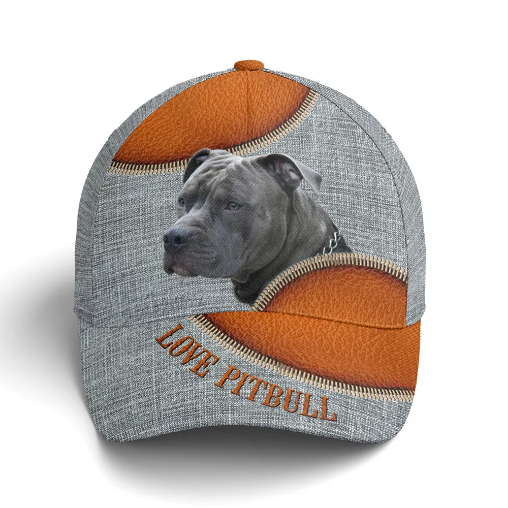 Dog Pitbull Lover Leather Style Coolspod