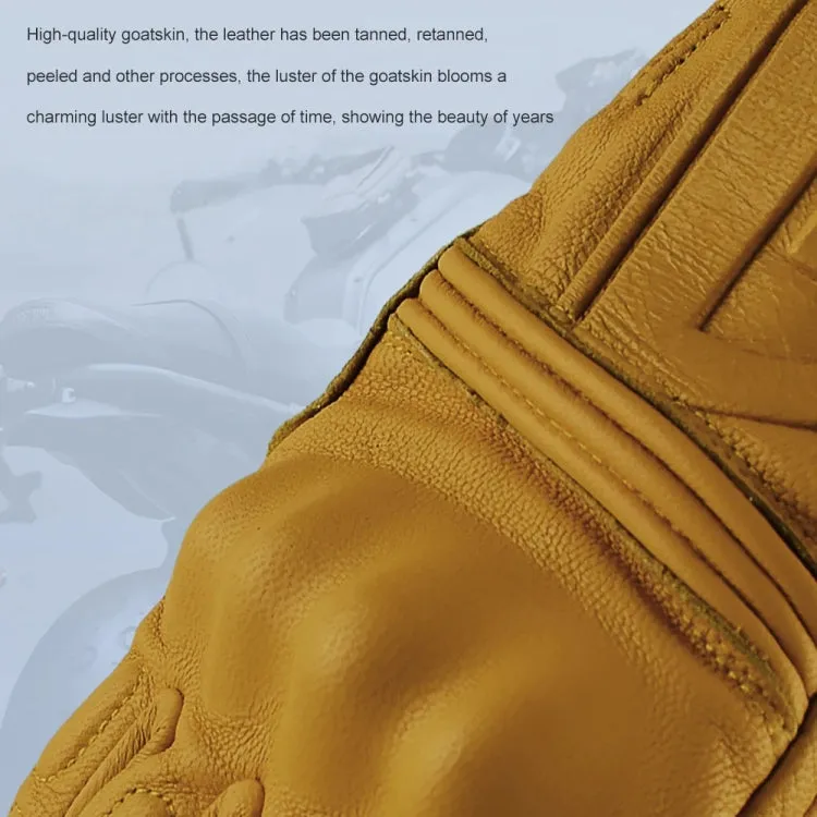 GHOST RACING Motorcycle Riding Anti-fall Warm Breathable Full-finger Gloves, Size: XL(Without Hole)