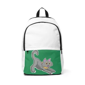 Grey Kitty Unisex Fabric Backpack