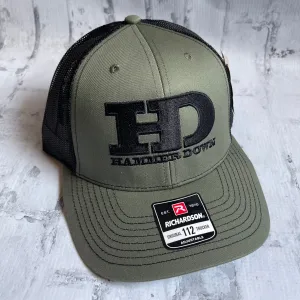 Hammer Down "HD Original" Hat - Loden with Woven Patch