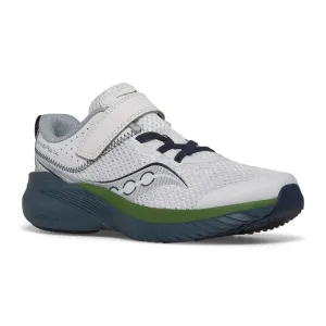 Kinvara 14 Kid's A/C Running Shoe - Grey/Blue/Green