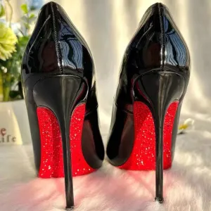 LovelyRLovely Sparkle Red Sole Bridal Heels