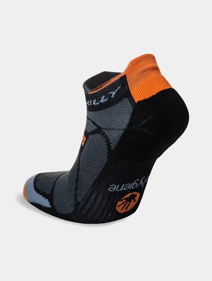 Marathon Fresh Socklet | Black/Orange | Men