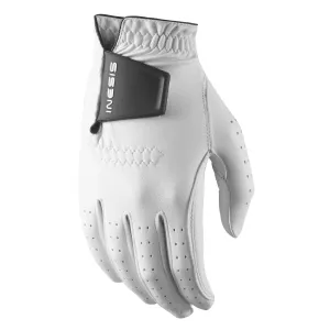 Men's white left-handed soft golf gloves INESIS, white