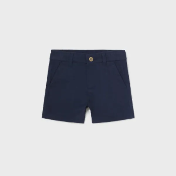 NAVY BLUE CHINO TWILL SHORT FOR BABY BOYS