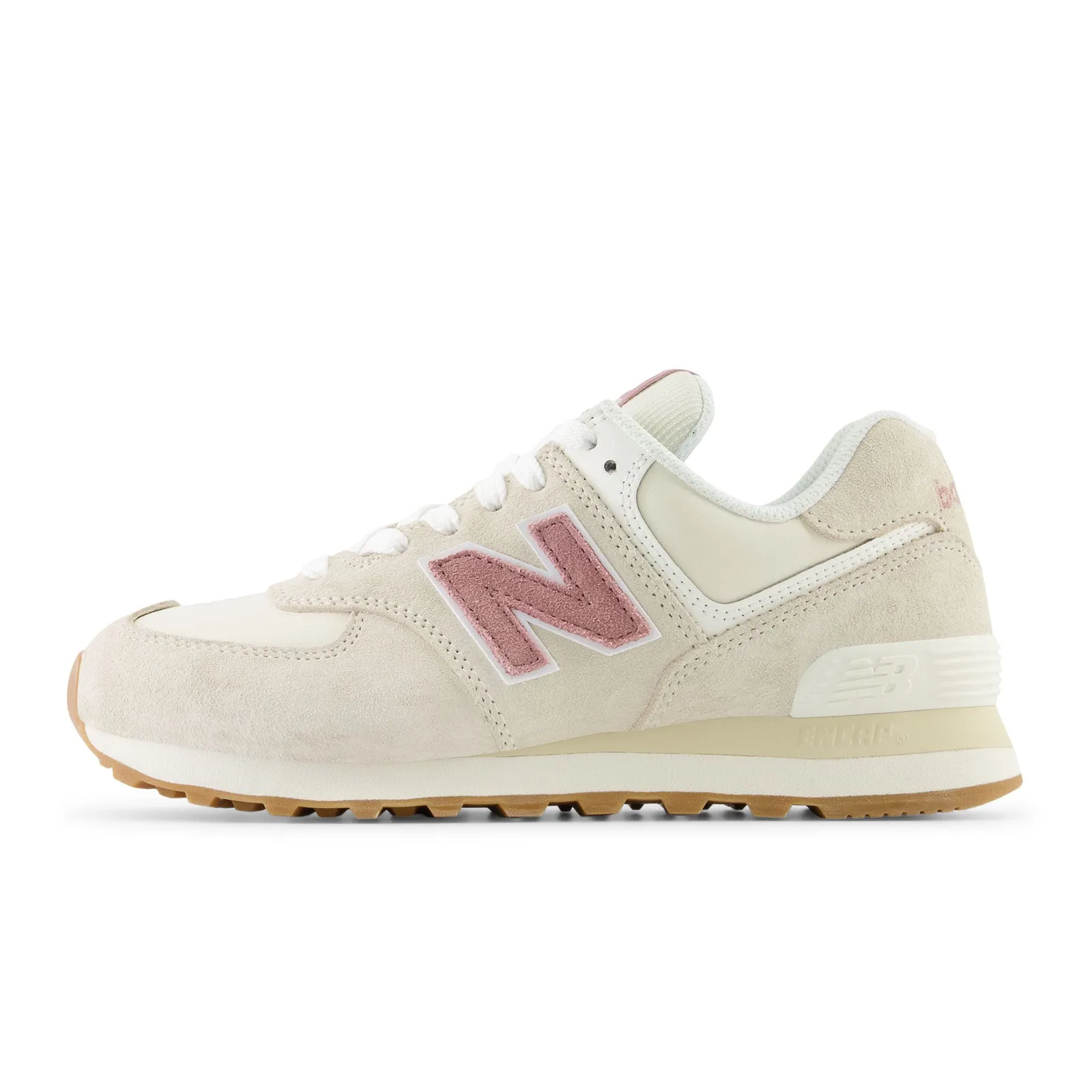 New Balance 574 Classic Sneaker (Women) - Linen/Rosewood