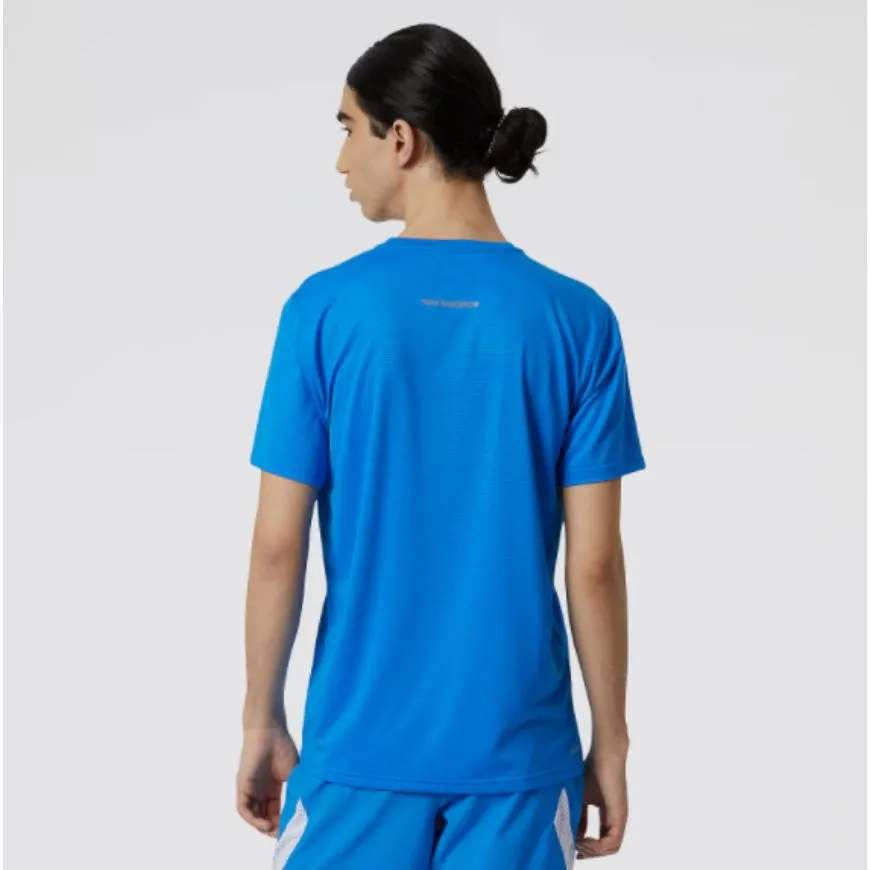 New Balance Accelerate Men Running T-Shirt Blue