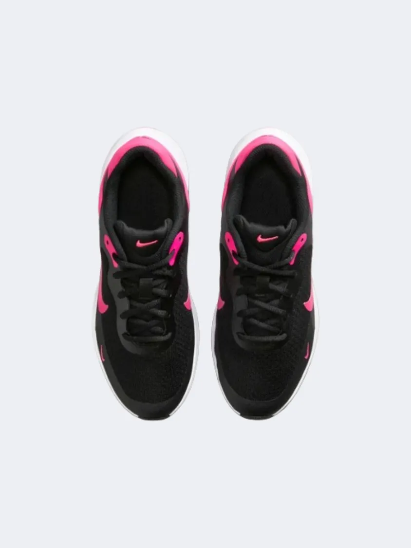 Nike Revolution 7 Gs-Girls Running Shoes Black/White/Pink