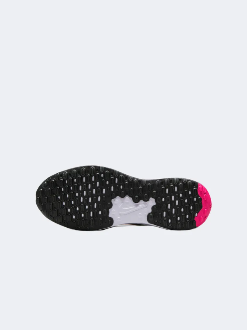 Nike Revolution 7 Gs-Girls Running Shoes Black/White/Pink