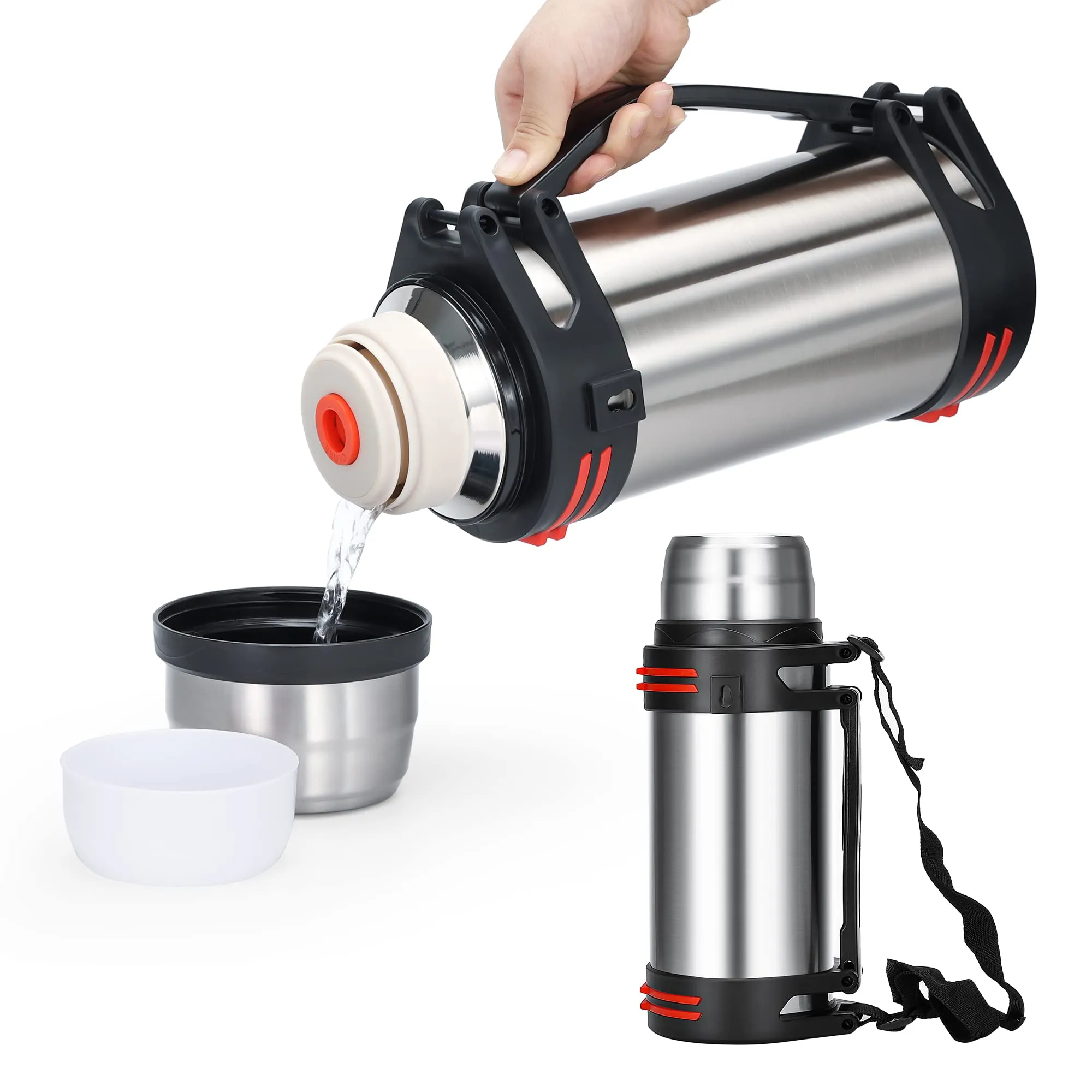 Olerd 3L Large Coffee Thermoses,Stainless Steel Thermos for Travel