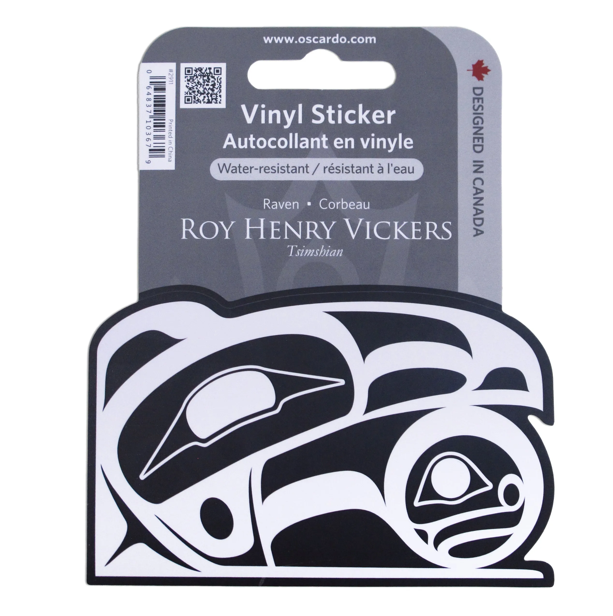 Roy Henry Vickers Raven Vinyl Sticker