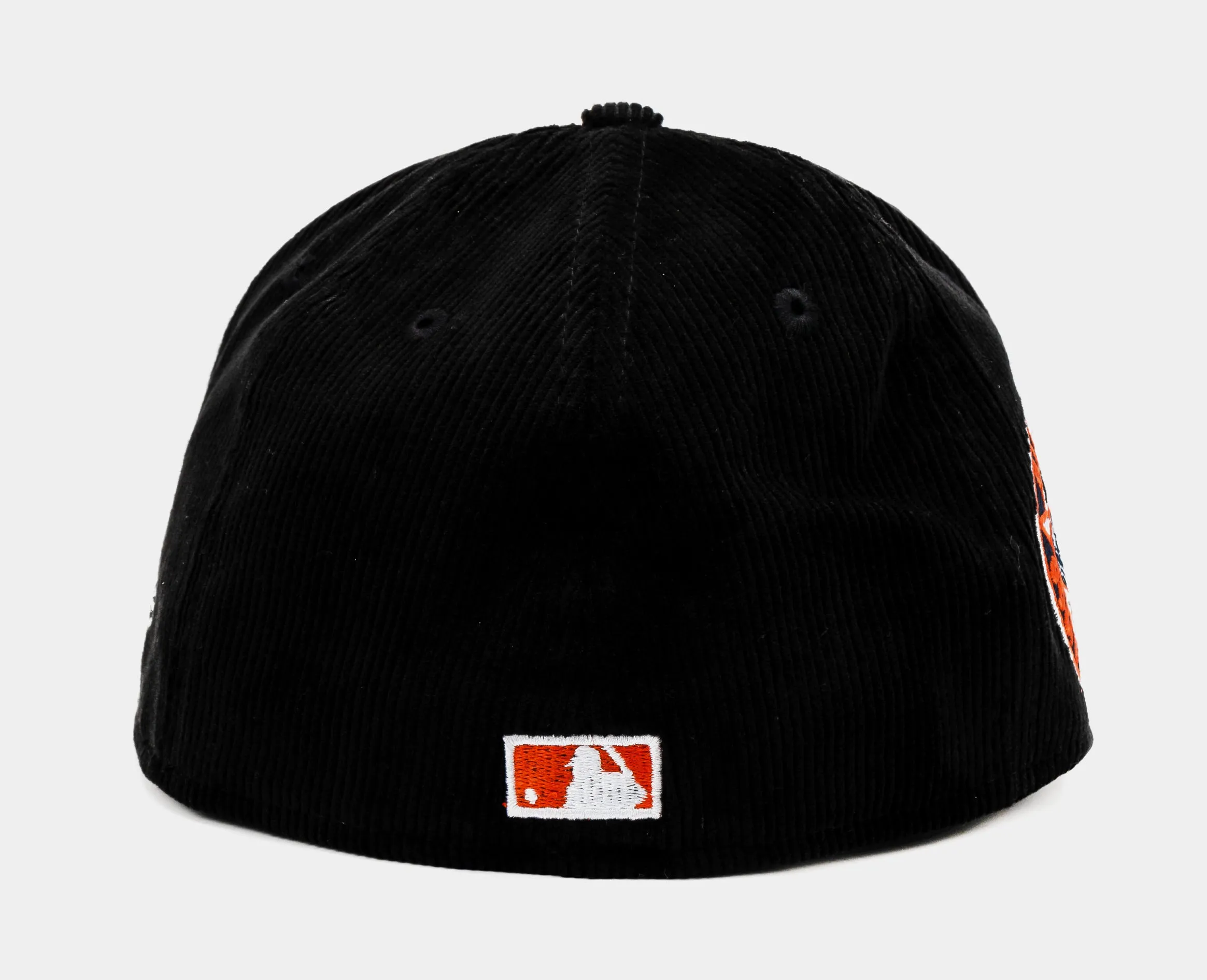 Shoe Palace Exclusive Houston Astros Black Cord 59Fifty Fitted Mens Hat (Black/Orange)