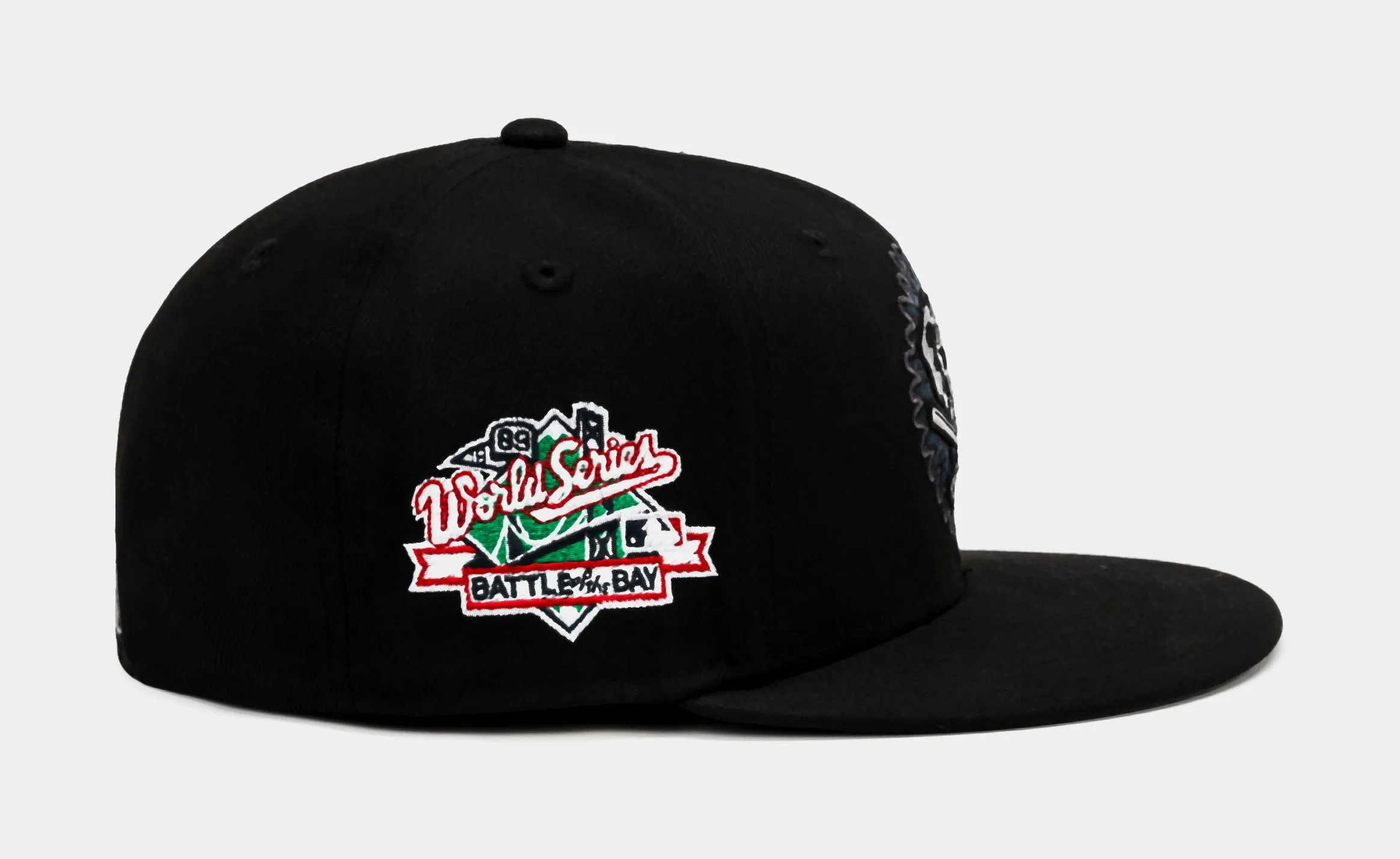 Shoe Palace Exclusive Oakland A's Blackout 59Fifty Mens Hat (Black)