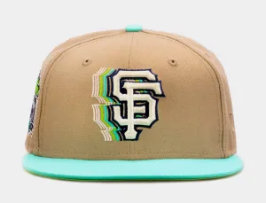 Shoe Palace Exclusive Winter Wonderland San Francisco Giants 59Fifty Mens Fitted Hat (Beige/Blue)