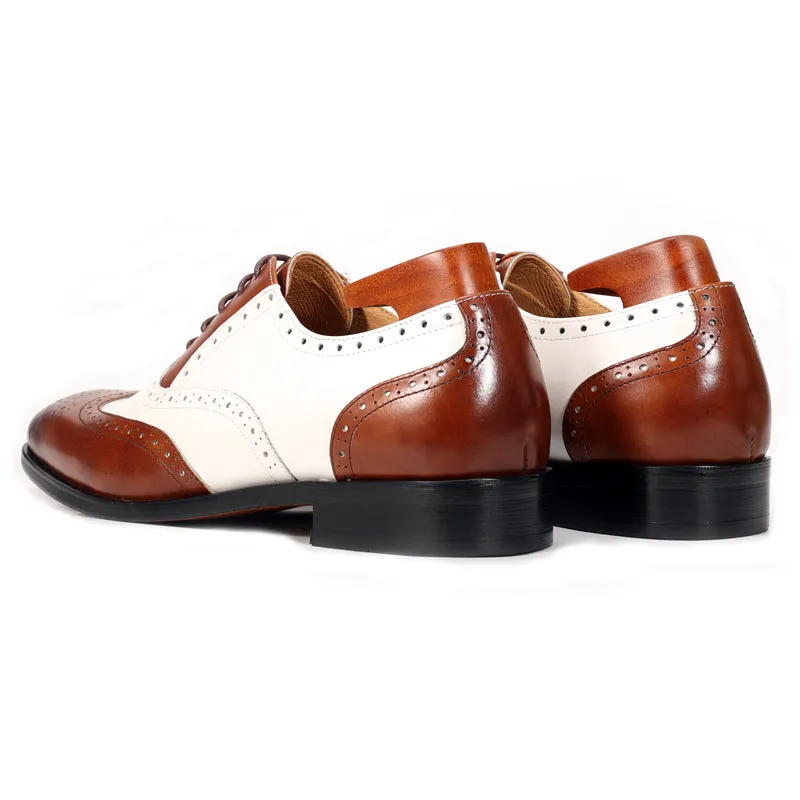 SleekLuxe Exotic Pattern Oxford Shoes