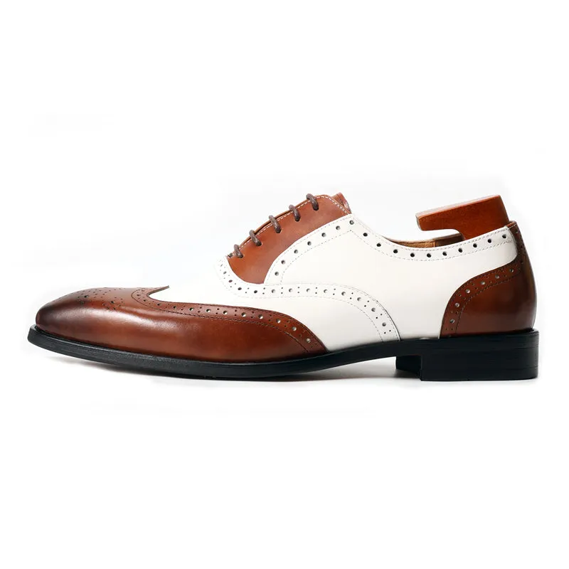 SleekLuxe Exotic Pattern Oxford Shoes