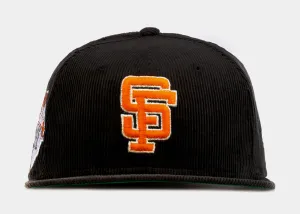 SP Exclusive Black Corduroy San Francisco Giants 59Fifty Mens Fitted Hat (Black)